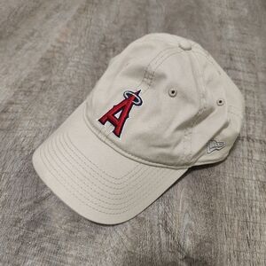 MLB Los Angeles Angels Beige Adjustable Baseball Cap